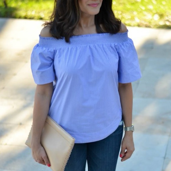 J Crew Off the Shoulder Top - Picture 5 of 5